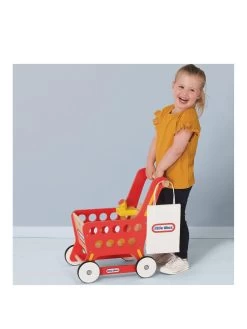 Little Tikes Wooden Shopping Trolley