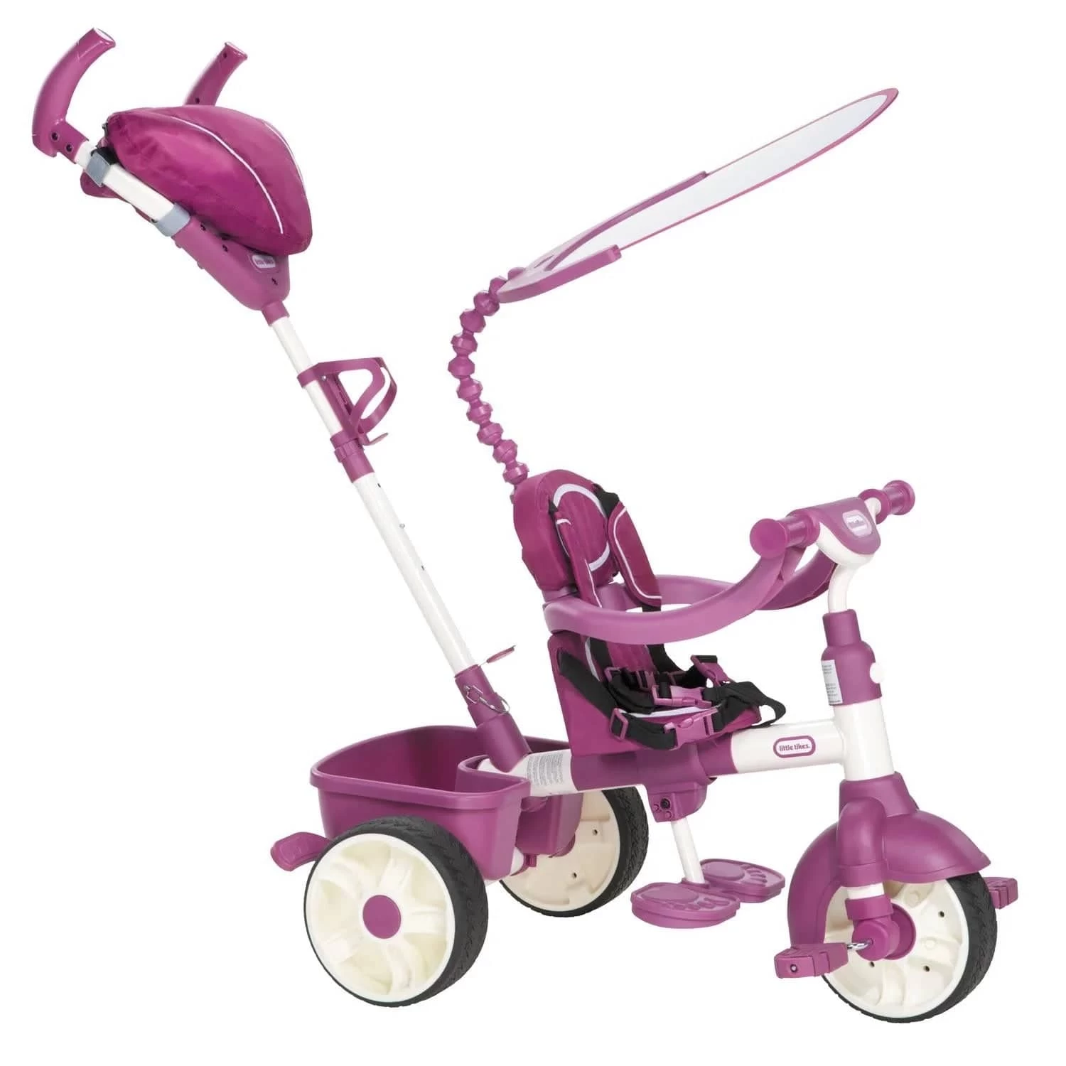 Little Tikes 4 In 1 Sports Edition Trike (Pink/White) - Image 2