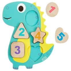 Little Tikes Wooden Critters Number Puzzle- Dino