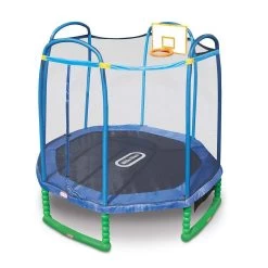 Little Tikes - 10ft Sports Trampoline With Basket Ball Hoop
