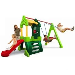 Little Tikes Clubhouse Swing Set (Natural)